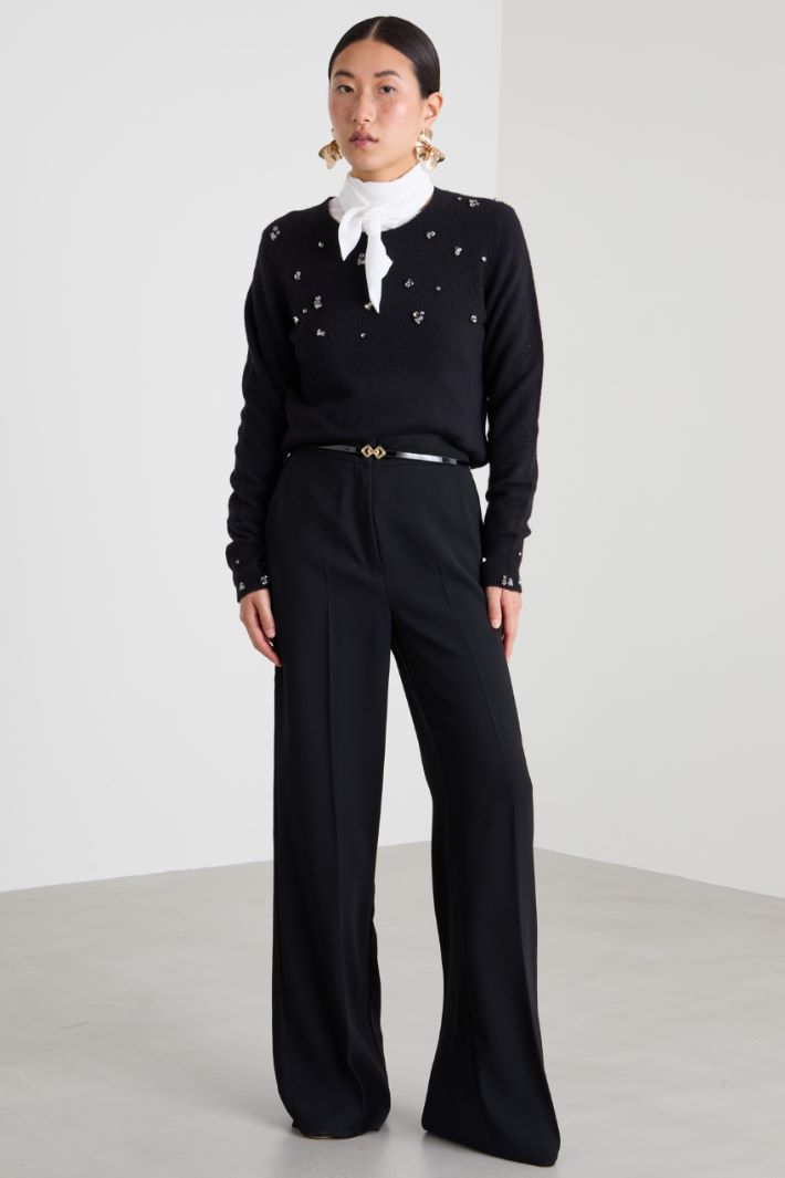 Envers satin trousers Intrend
