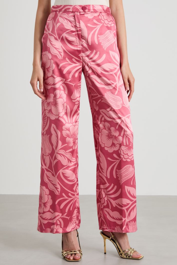 Pantaloni in raso Intrend - 2