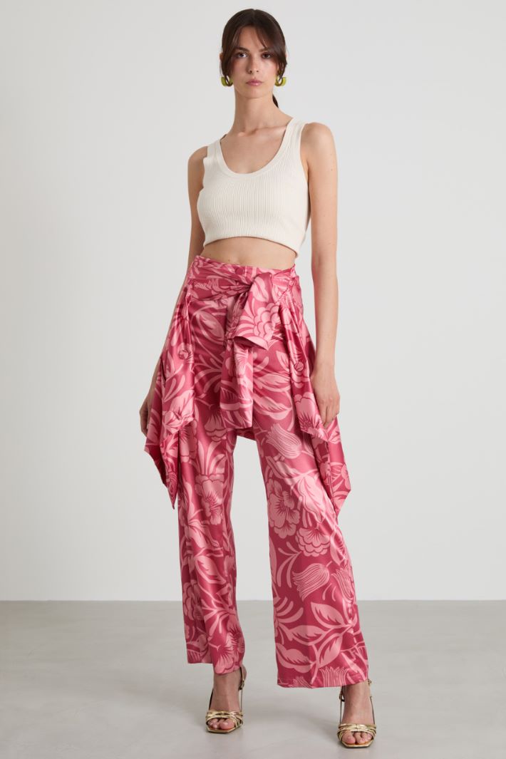 Pantaloni in raso Intrend