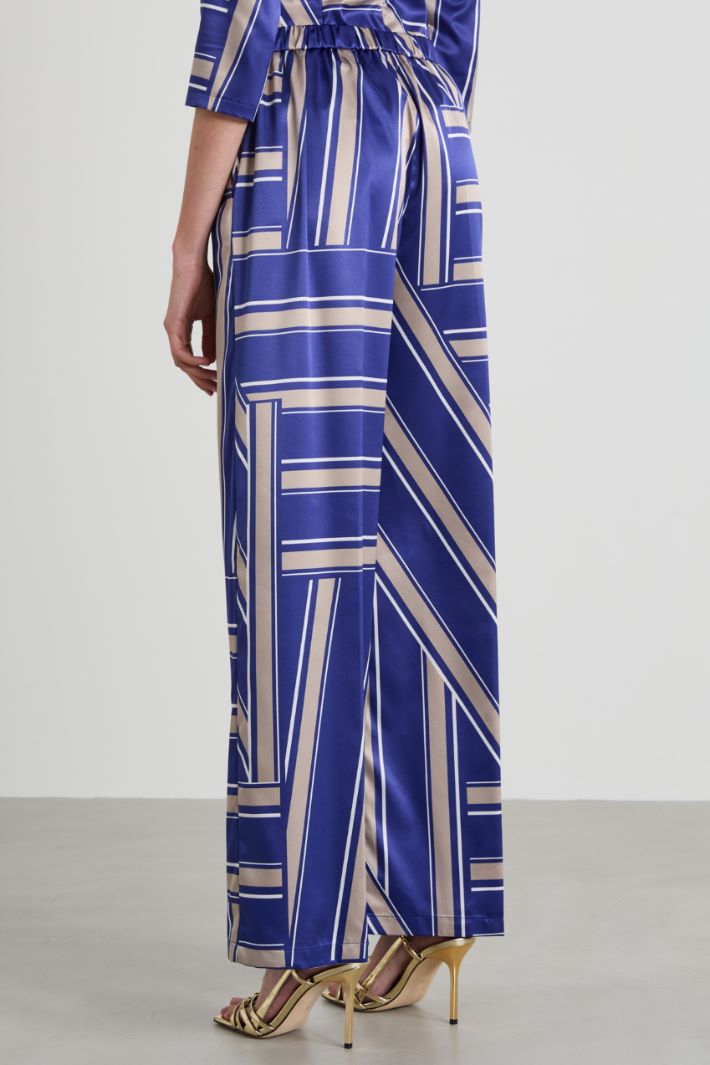 Pantaloni in raso Intrend - 3