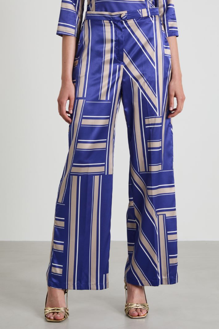 Pantaloni in raso Intrend - 2