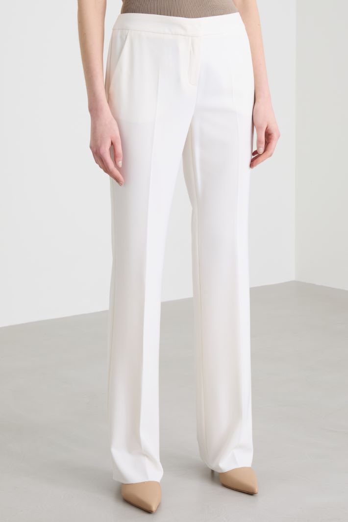 Pantaloni in twill con piega Intrend - 2