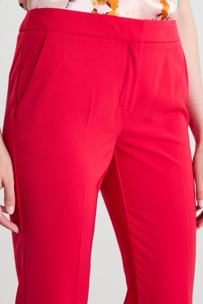 Pantaloni in twill con piega Intrend - 4