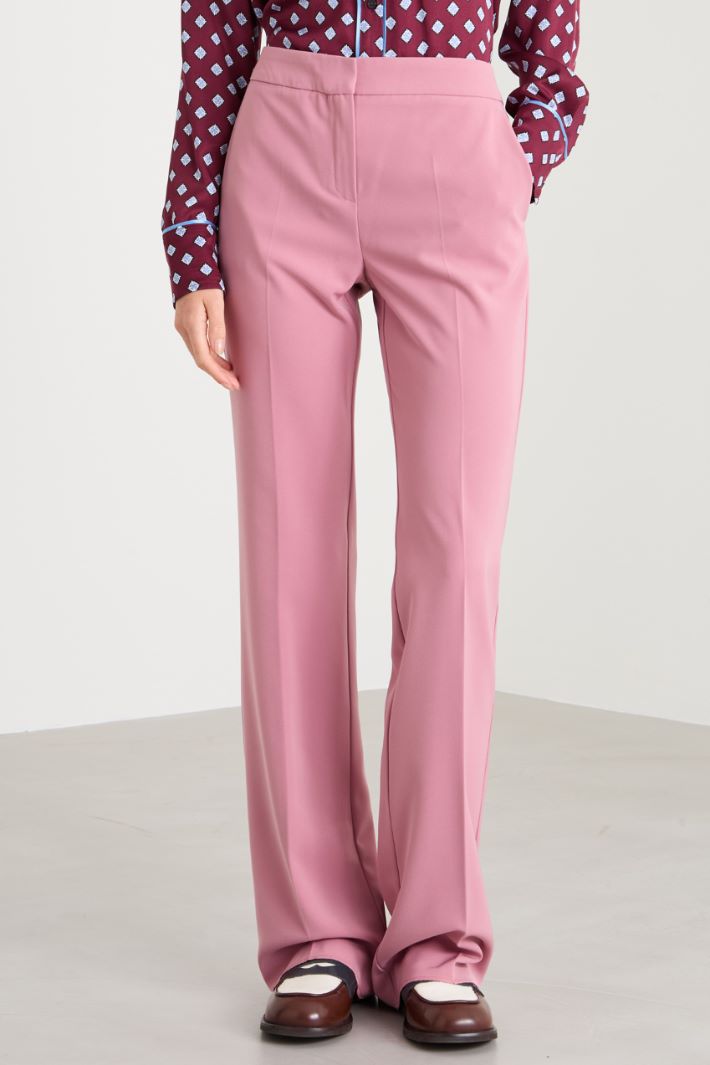 Pantaloni in twill con piega Intrend - 2