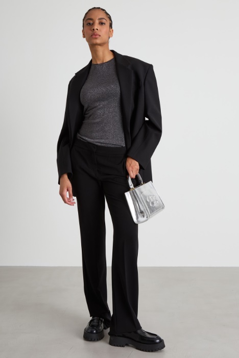 Pleated twill trousers Intrend