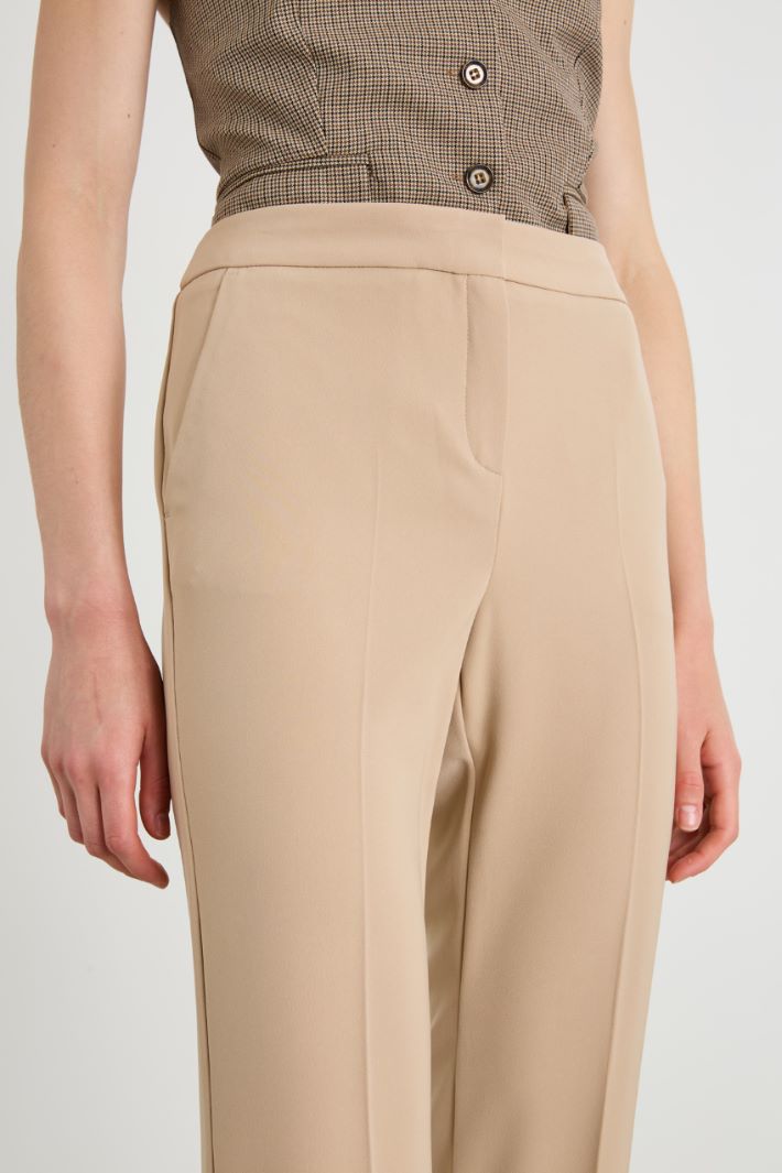 Pantaloni in twill con piega Intrend - 4