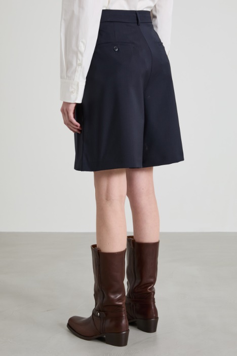 Bermuda in tela di lana