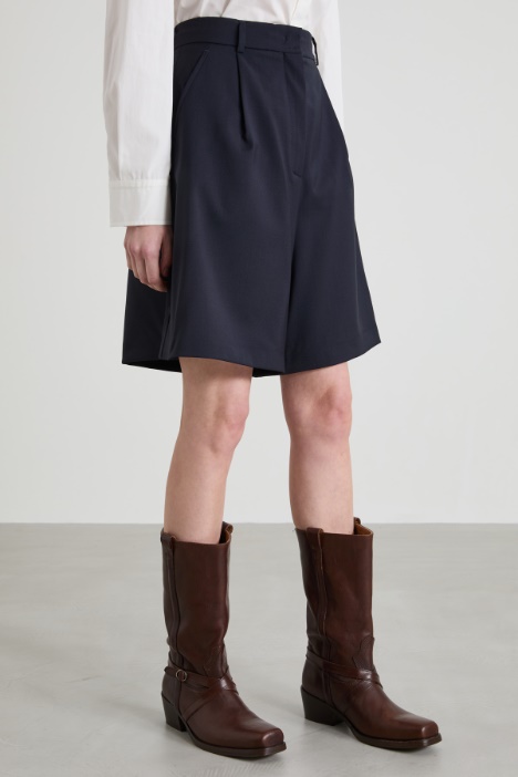 Bermuda in tela di lana