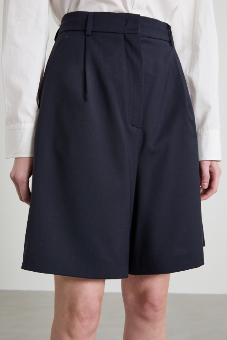 Bermuda in tela di lana