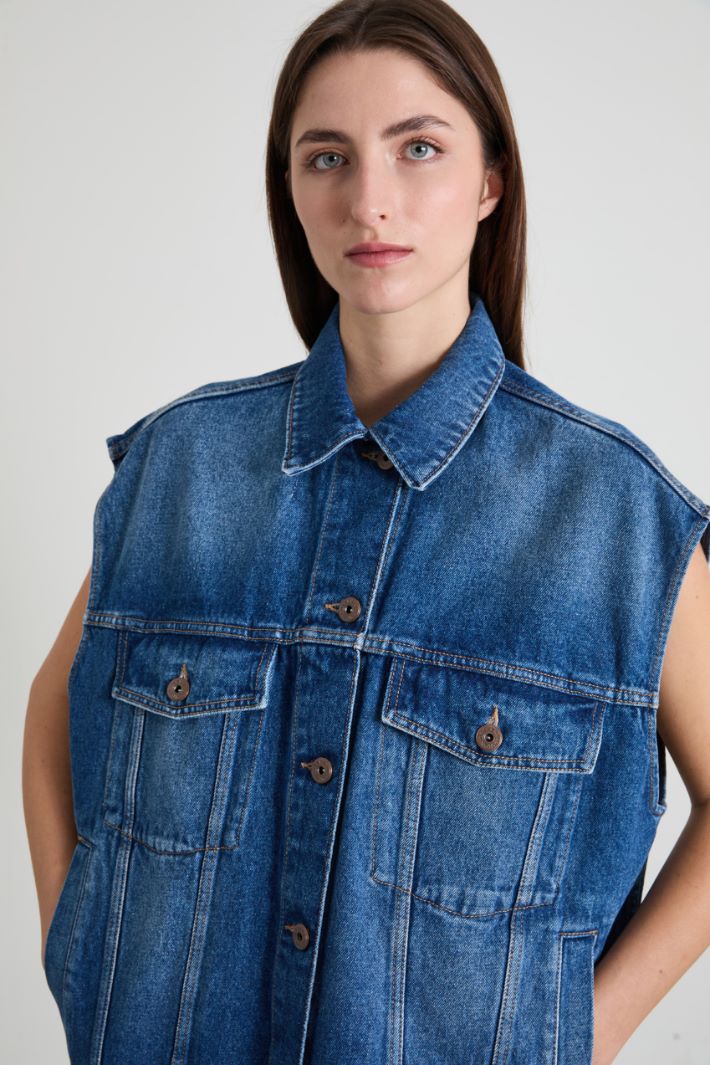 Gilet over in jeans Intrend - 4
