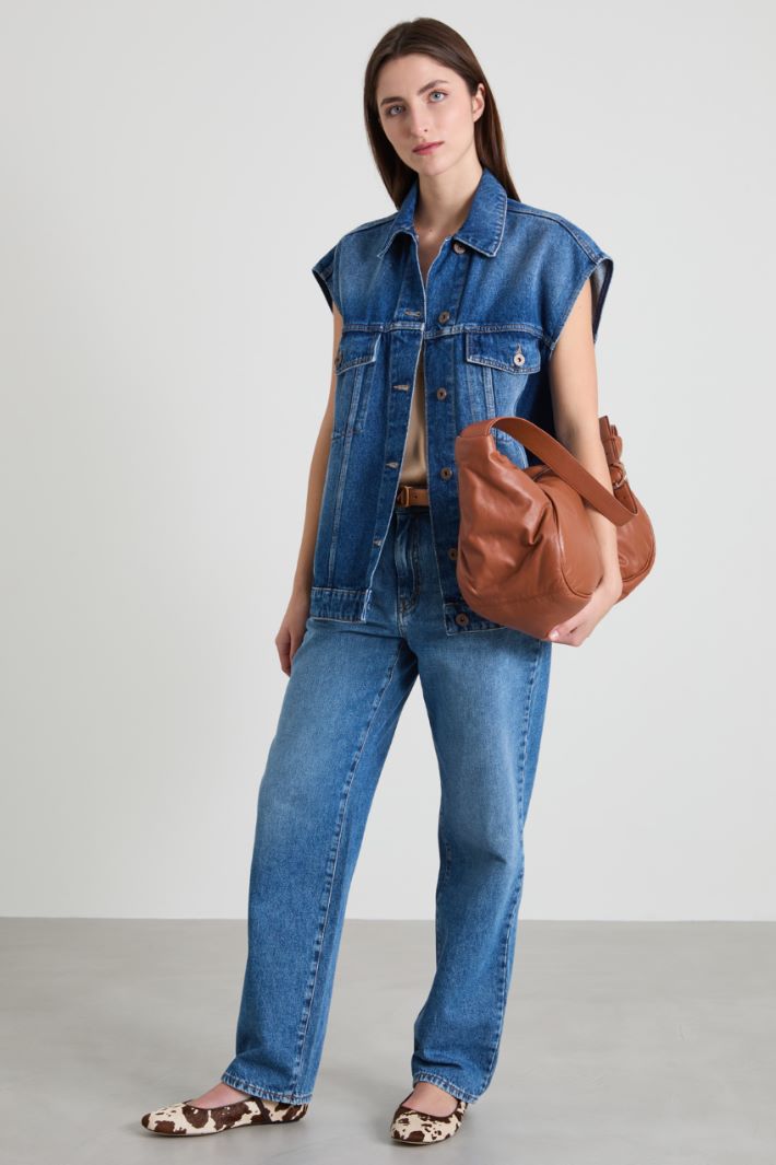 Gilet over in jeans Intrend - 3