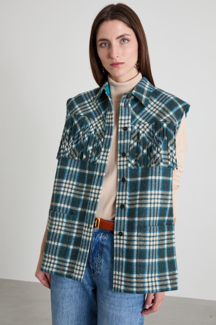 Gilet in flanella di lana