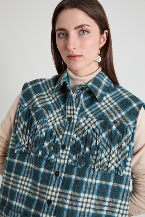 Gilet in flanella di lana