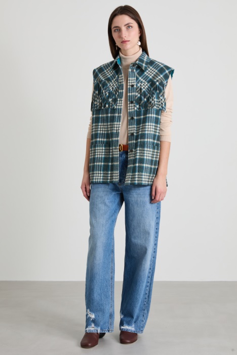 Wool flannel gilet Intrend