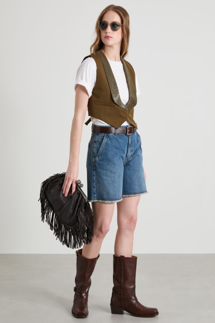 Short beaded gilet Intrend - 3