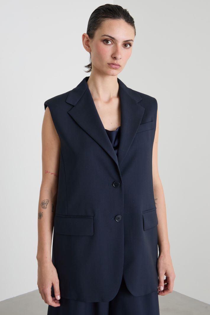 Woollen cloth gilet Intrend