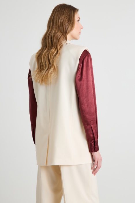 Gilet in tela di lana