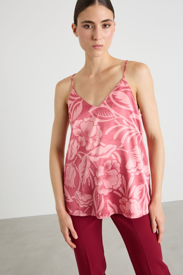 Satin top Intrend