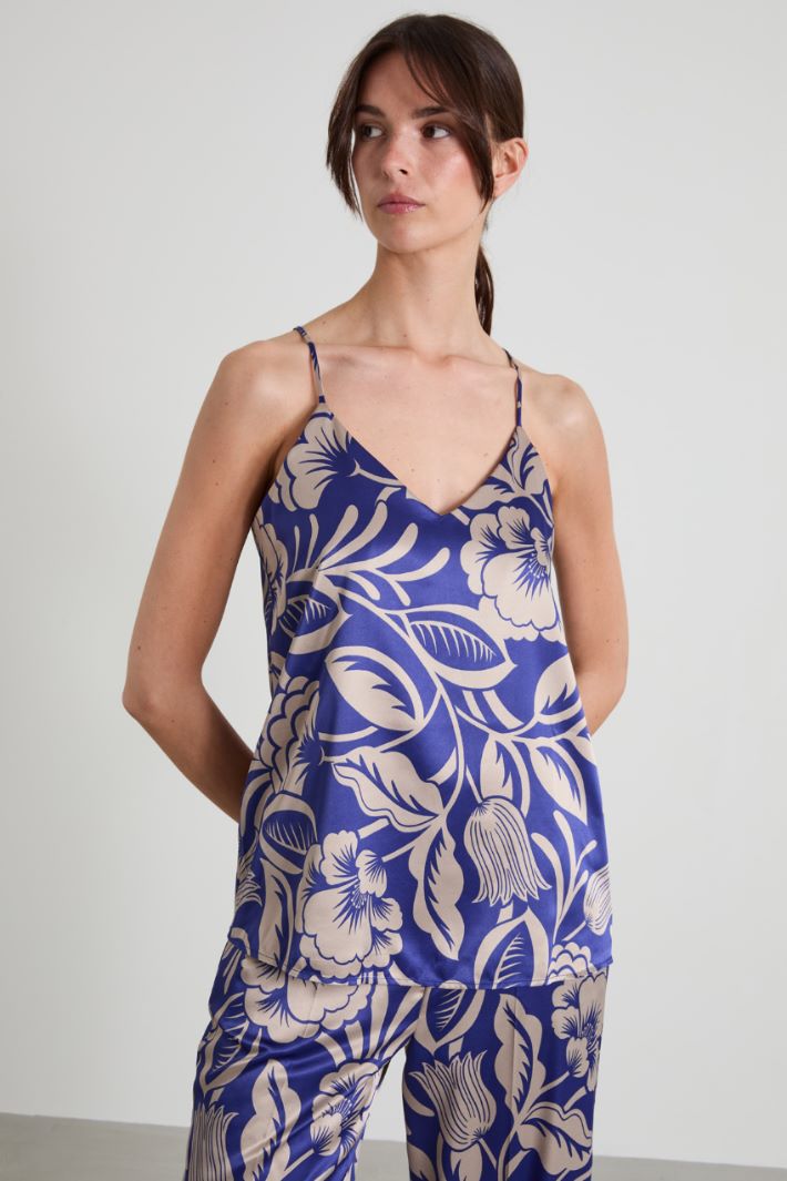 Satin top Intrend