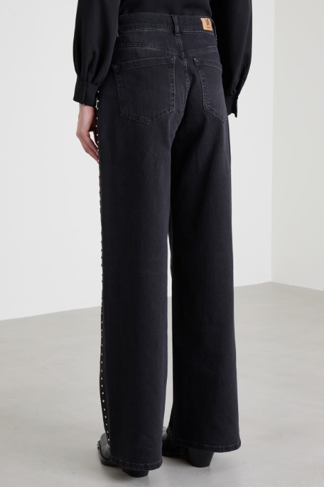 Jeans over con strass