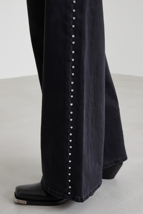 Jeans over con strass