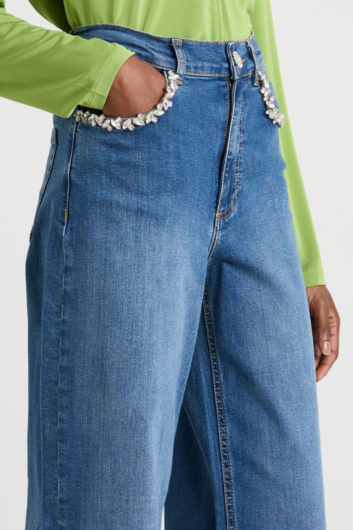 Jeans with crystals Intrend - 4