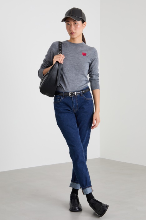 Slim-fit denim trousers Intrend