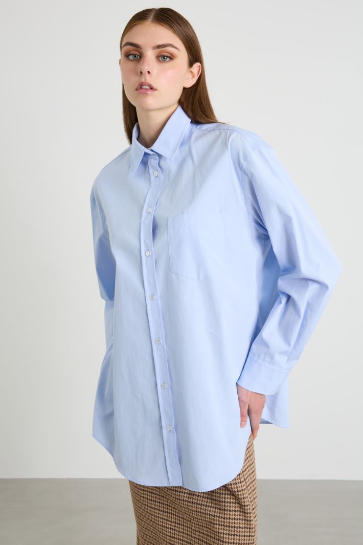 Cotton poplin shirt Intrend