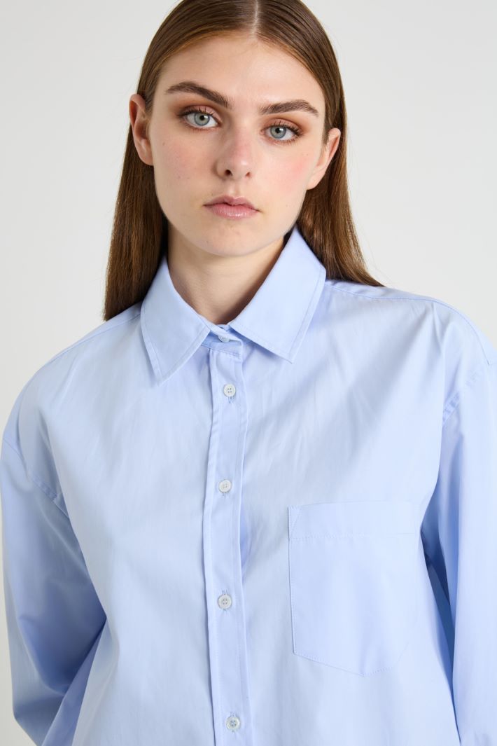 Cotton poplin shirt Intrend - 4