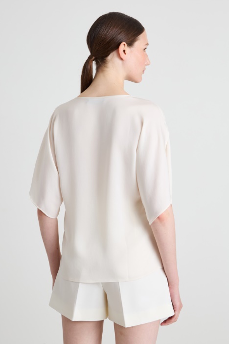 Blusa in tessuto fluido