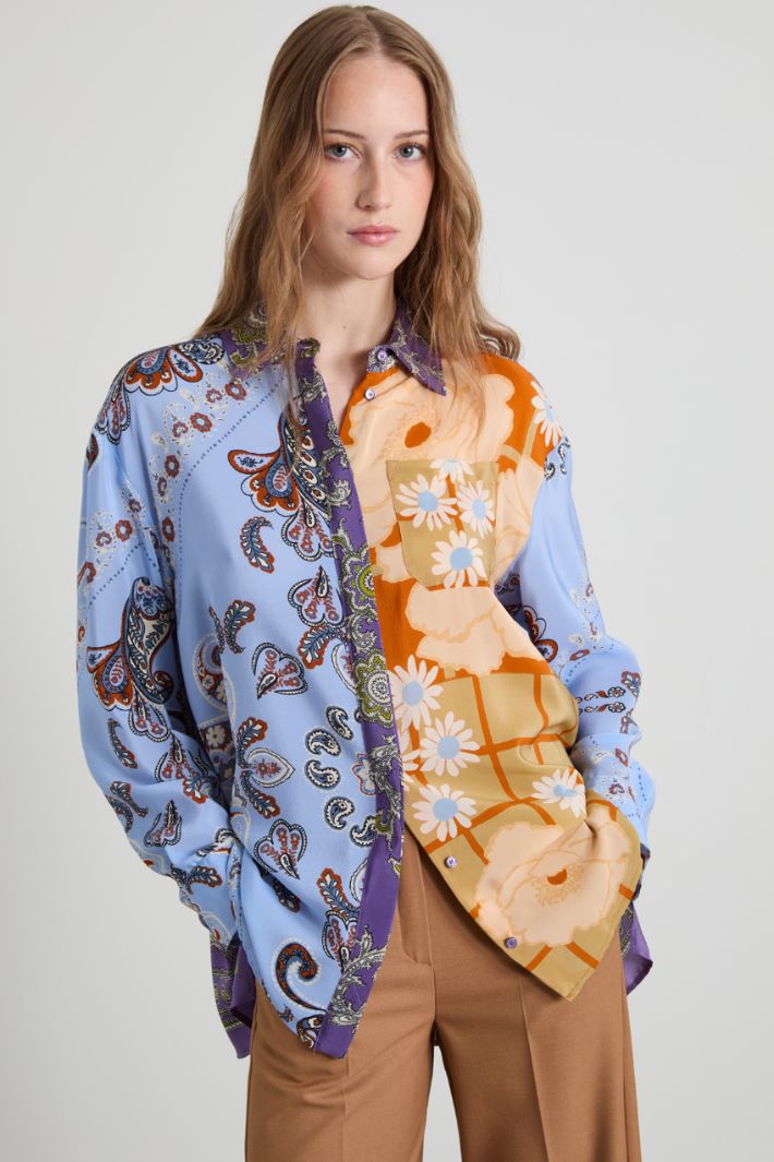 Patterned crepe shirt Intrend