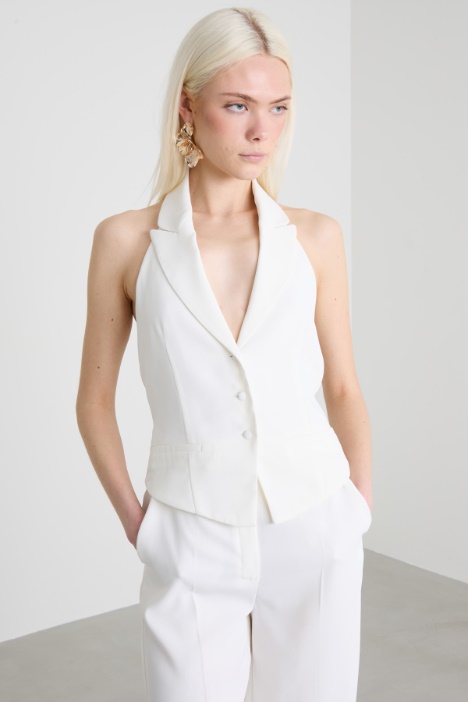 Completo in crépe envers satin