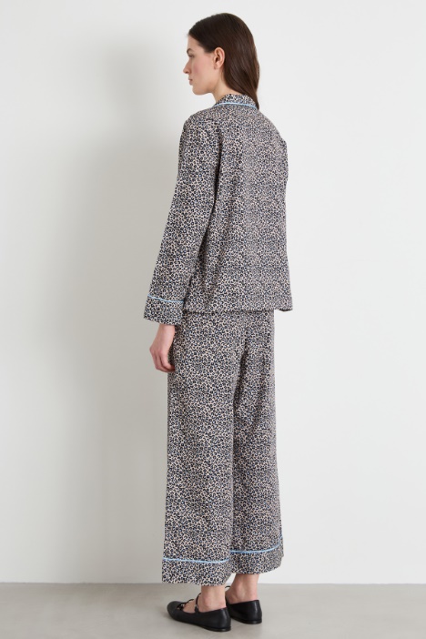 Pijama de raso de algodón