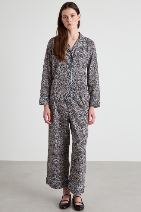 Pijama de raso de algodón