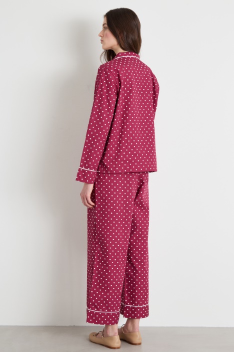 Pijama de raso de algodón