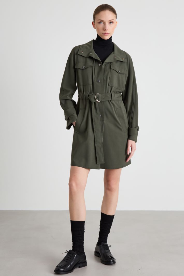 Wool gabardine dress Intrend