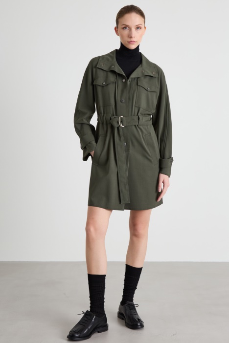 Wool gabardine dress Intrend