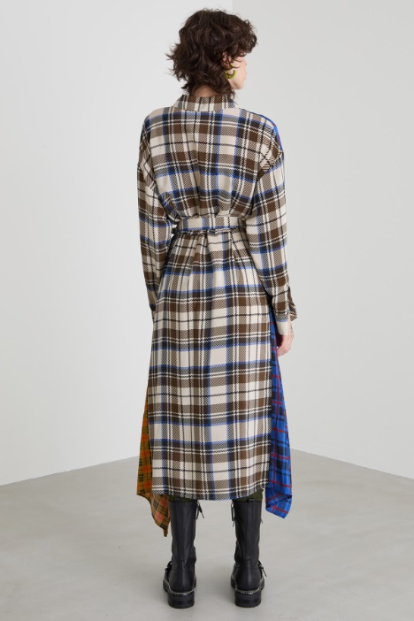 Chemisier patchwork in crépe