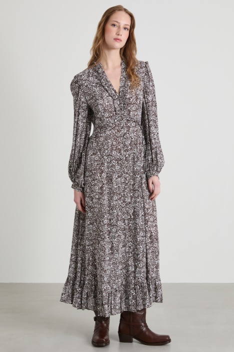 Abito in crépe de chine