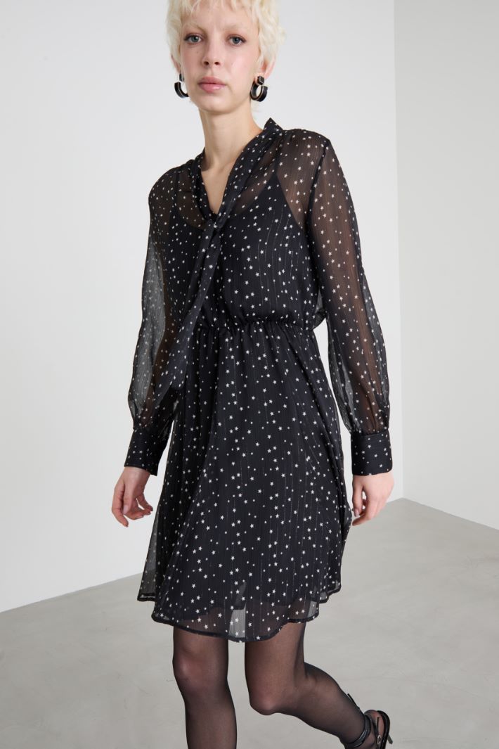 Printed crepon dress Intrend - 2