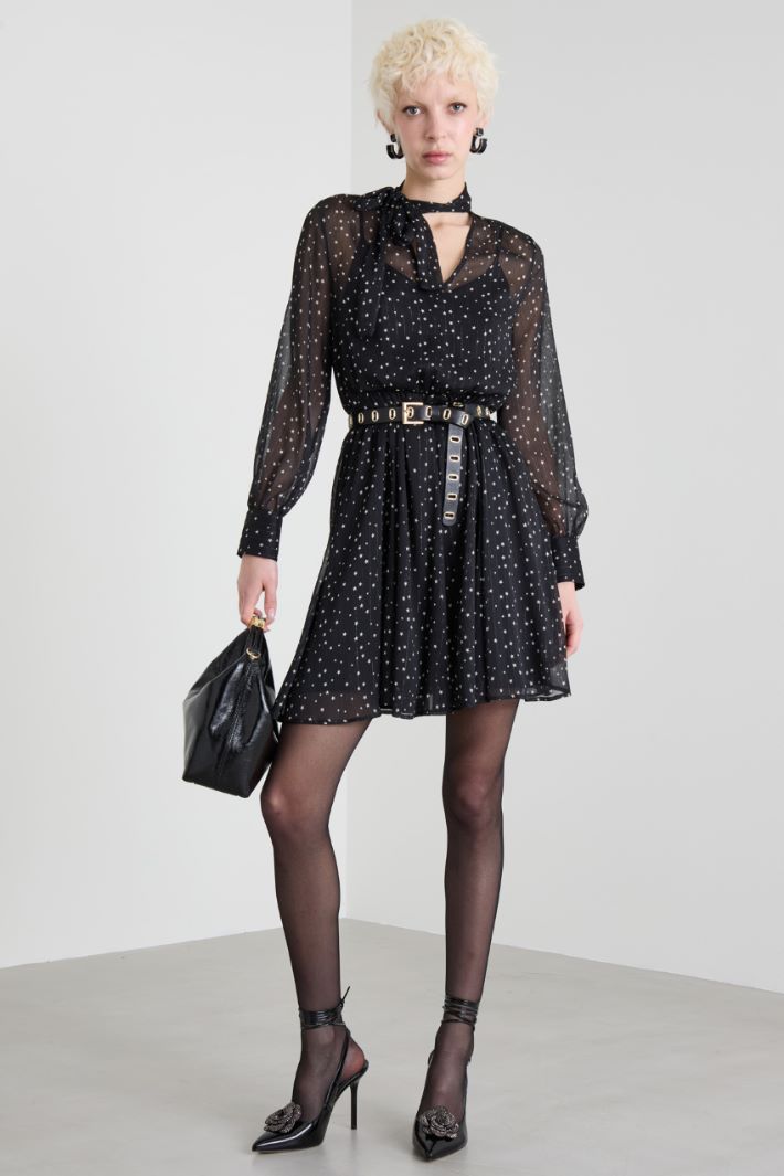 Printed crepon dress Intrend