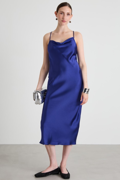 Slip dress con drappeggio Intrend