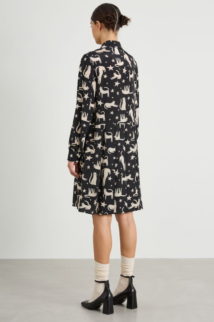 Silk shirt dress Intrend - 3