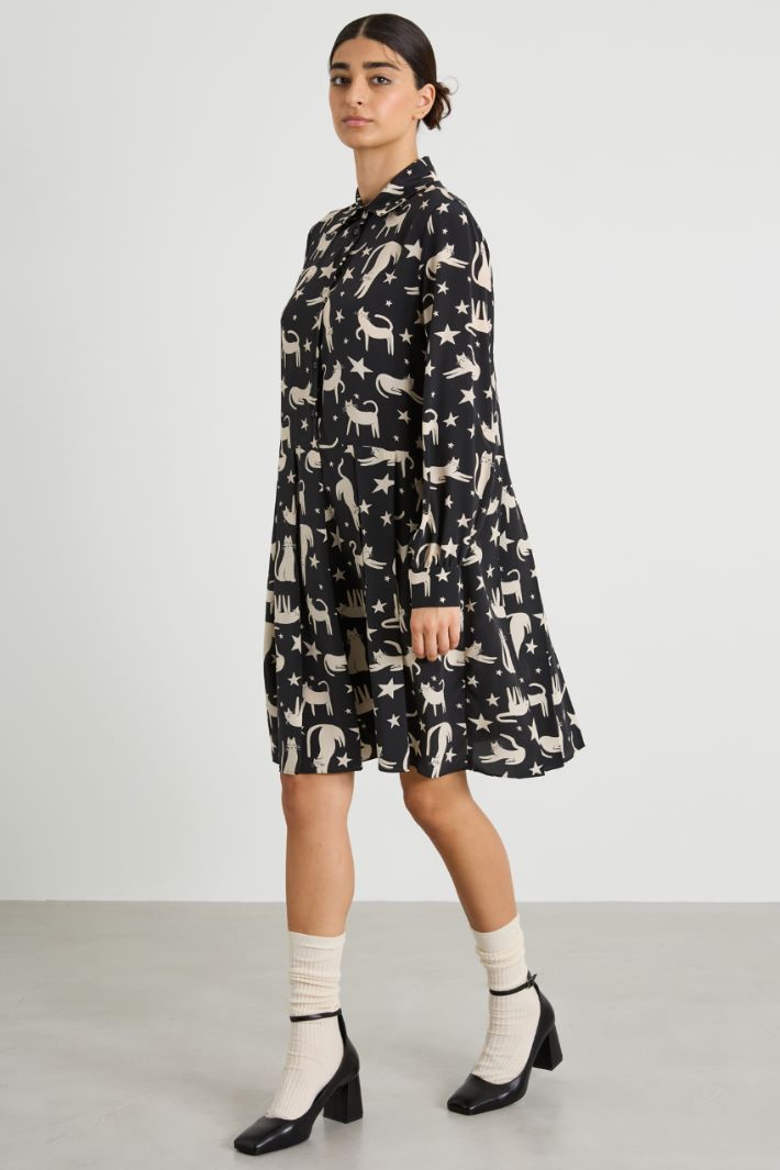 Silk shirt dress Intrend - 2