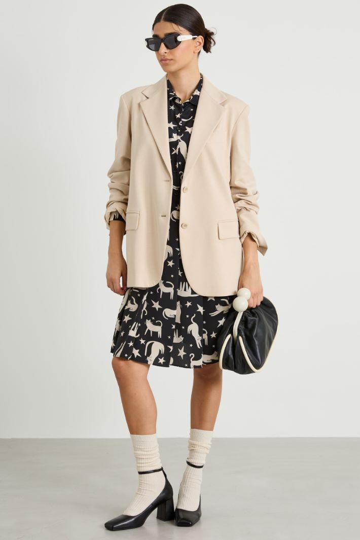 Silk shirt dress Intrend