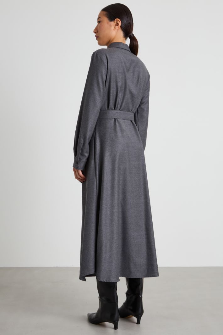 Wool shirt dress Intrend - 3