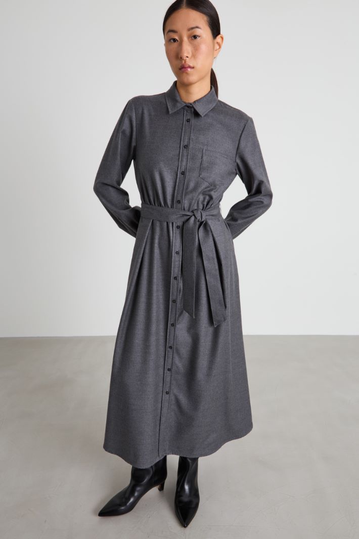 Wool shirt dress Intrend - 2
