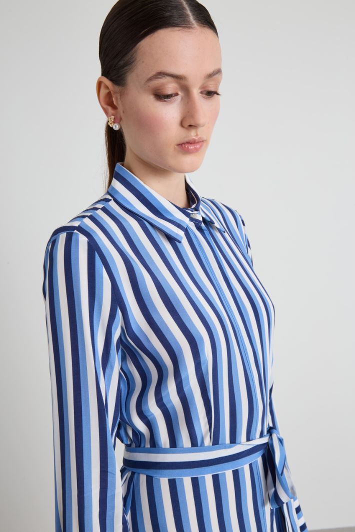 Striped shirt dress Intrend - 4