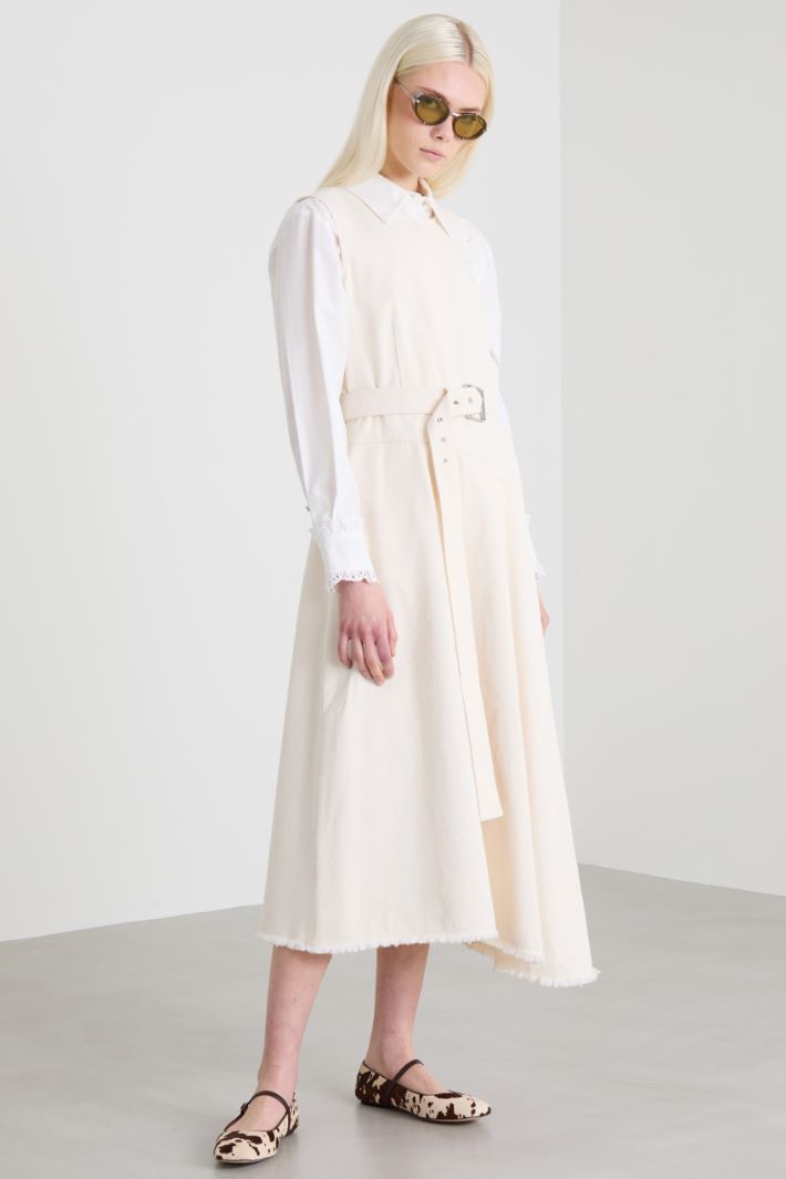 Vestido de bull de algodón Intrend