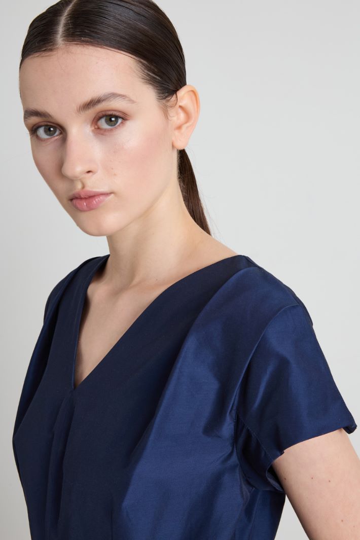 Midi taffeta dress Intrend - 4